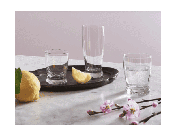 3x Bicchieri da Acqua Mod. Madison 24cl in vetro Trasparente Vino Bibita 4