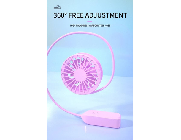 Ventilatore USB Portatile Flessibile Da Viaggio Ricaricabile 3 Velocità 4.5W...