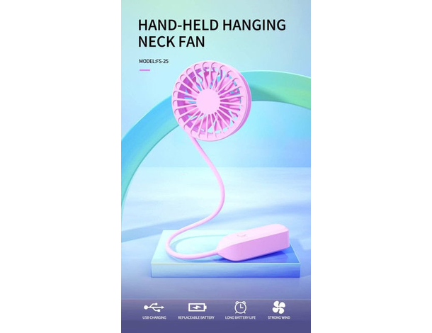 Ventilatore USB Portatile Flessibile Da Viaggio Ricaricabile 3 Velocità 4.5W...