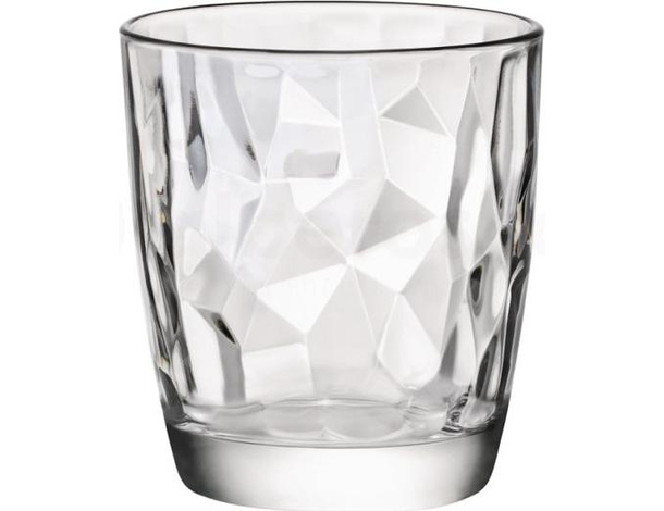 3x Bicchieri da Acqua Mod. Diamond 30.5cl in Vetro Trasparente Vino Cucina 2