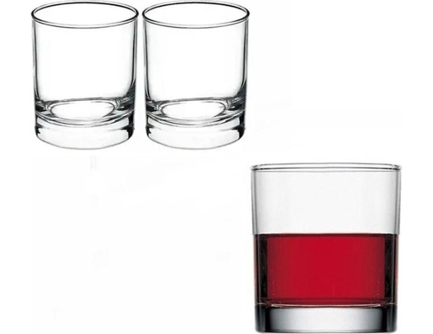 3x Bicchieri da Acqua Mod. Cortina 19.5cl in Vetro Trasparente Bevande Vino
