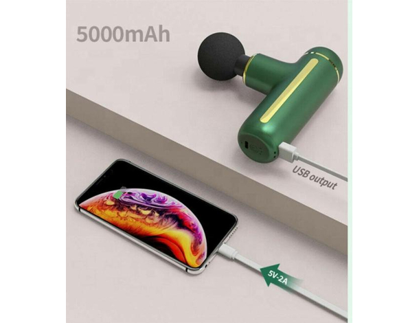 Massaggiatore a Percussione Terapia Muscolare Massaggio 4 Testine 5000 mAh...