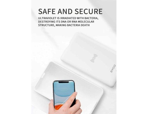 Sterilizzatore UV Smartphone Antibatterico Portatile Ricarica Wireless XD-01...