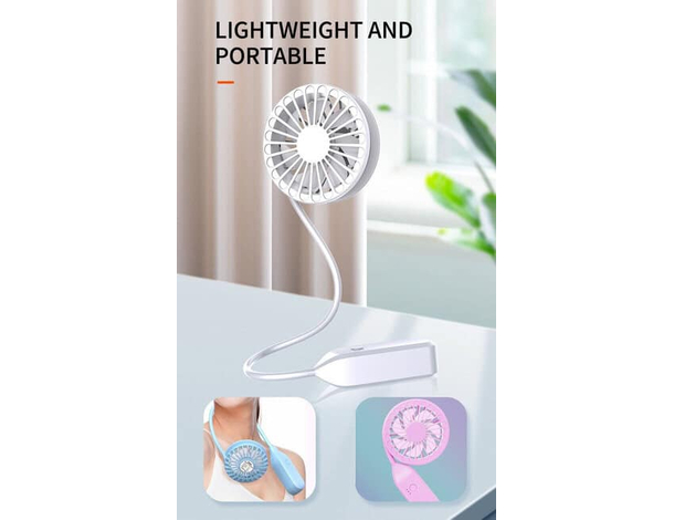 Ventilatore USB Portatile Flessibile Da Viaggio Ricaricabile 3 Velocità 4.5W...