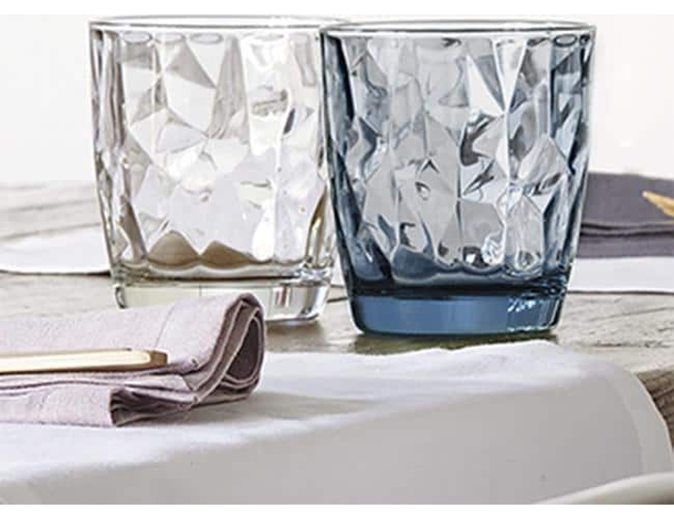 6x Bicchieri da Acqua Mod. Diamond 30.5cl Bicchiere in Vetro Trasparente 3