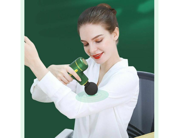 Massaggiatore a Percussione Terapia Muscolare Massaggio 4 Testine 5000 mAh...