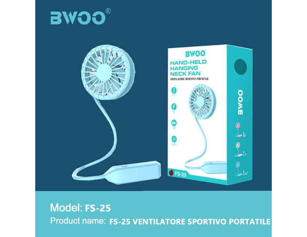 Ventilatore USB Portatile Flessibile Da Viaggio Ricaricabile 3 Velocità 4.5W...
