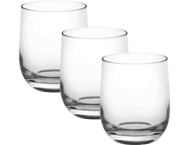 3x Bicchieri da Acqua Mod. Loto 275ml Vino Bicchiere da Tavola in Vetro Cucina