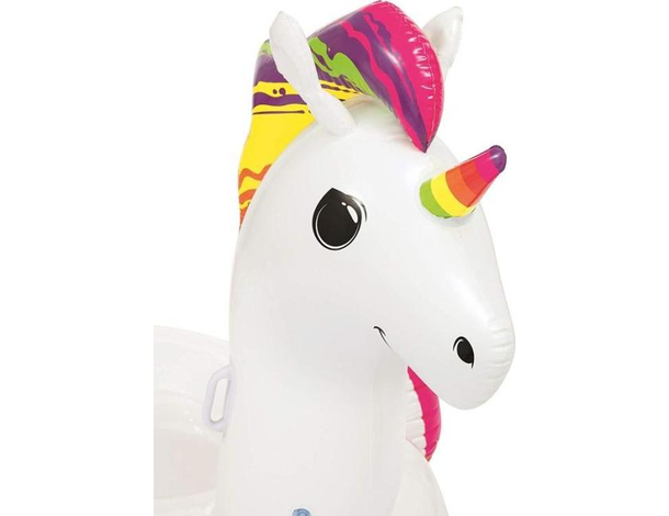 Materassino Gonfiabile Unicorno Gigante Galleggiante Mare Piscina 155x119 cm...