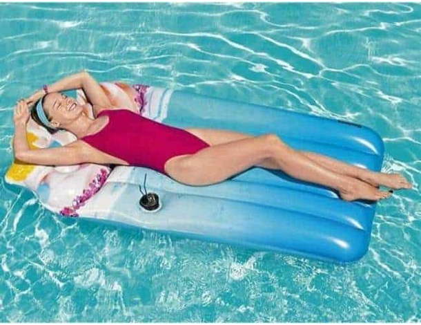 Materassino Gonfiabile Stampa Frappè Mare Piscina 185x99cm Spiaggia Estate 5