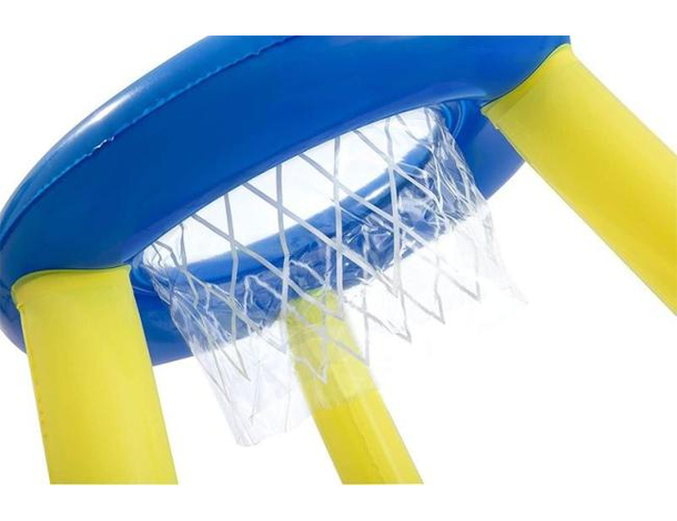 Canestro Gonfiabile Galleggiante per Basket Gioco Piscina con Pallone 61cm 4