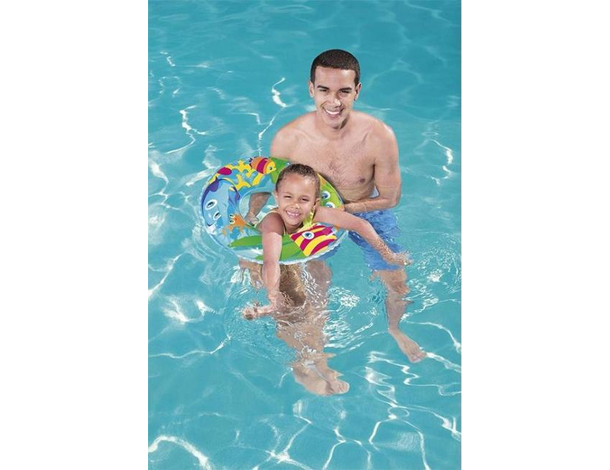 2x Ciambella Gonfiabile Salvagente Stampe Assortite 56cm Piscina Mare Bambini...
