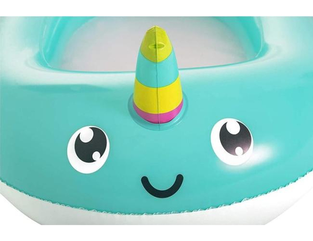 Canotto Gonfiabile Narvalo Piscina Mare Salvagente 118x89cm Gioco Bambini 4