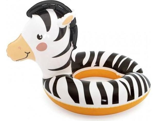 Ciambella Gonfiabile Salvagente Animale Zebra 57x51cm Piscina Mare Bambini 3