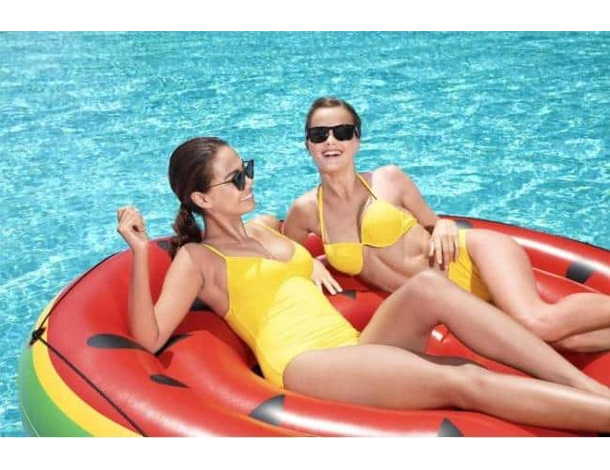 Materassino Gonfiabile Isola Galleggiante Anguria Tonda 188cm Mare Piscina 11