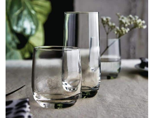 3x Bicchieri da Acqua Mod. Loto 275ml Vino Bicchiere da Tavola in Vetro...