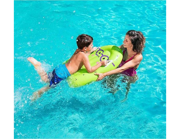 Tavola da Surf Gonfiabile Per Bambini Giochi da Mare Piscina 84x56 cm 3-8...