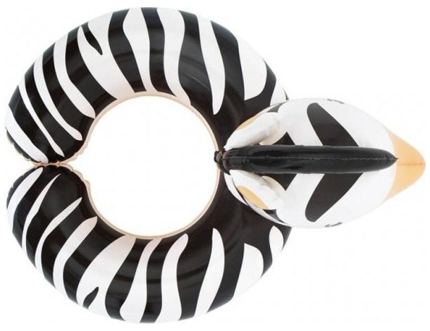 Ciambella Gonfiabile Salvagente Animale Zebra 57x51cm Piscina Mare Bambini 4