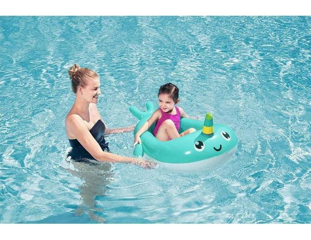 Canotto Gonfiabile Narvalo Piscina Mare Salvagente 118x89cm Gioco Bambini 8