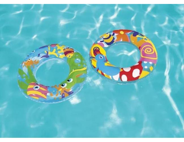 2x Ciambella Gonfiabile Salvagente Stampe Assortite 56cm Piscina Mare Bambini...