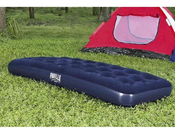 Materasso Gonfiabile Pavillo Letto Singolo Materassino da Campeggio Floccato...