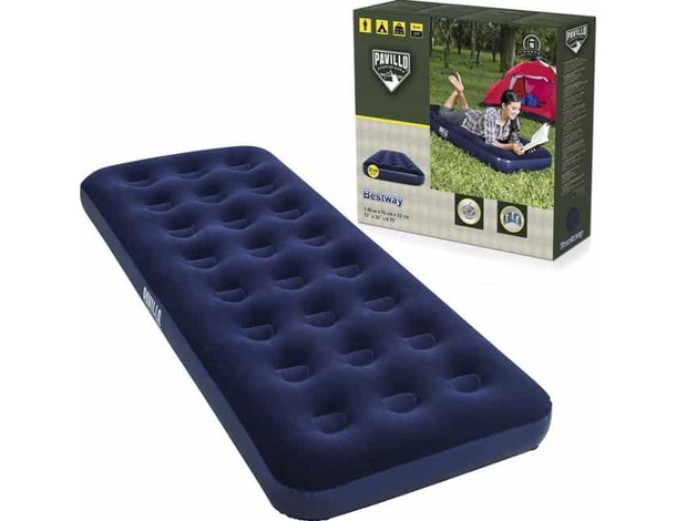 Materasso Gonfiabile Pavillo Letto Singolo Materassino da Campeggio Floccato