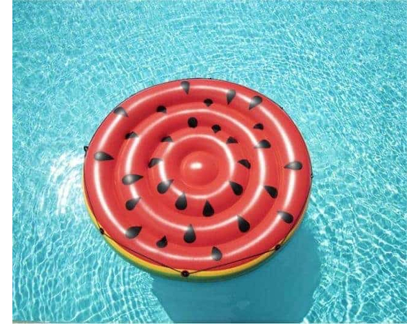 Materassino Gonfiabile Isola Galleggiante Anguria Tonda 188cm Mare Piscina 7