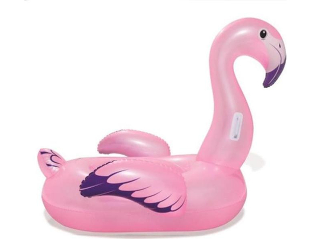 Materassino Gonfiabile Forma Fenicottero Campeggio Mare Piscina 127x127cm 2