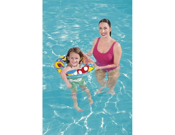 2x Ciambella Gonfiabile Salvagente Stampe Assortite 56cm Piscina Mare Bambini...