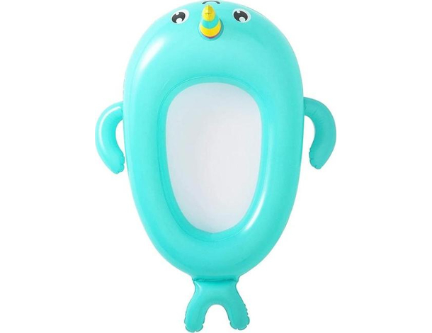 Canotto Gonfiabile Narvalo Piscina Mare Salvagente 118x89cm Gioco Bambini 3