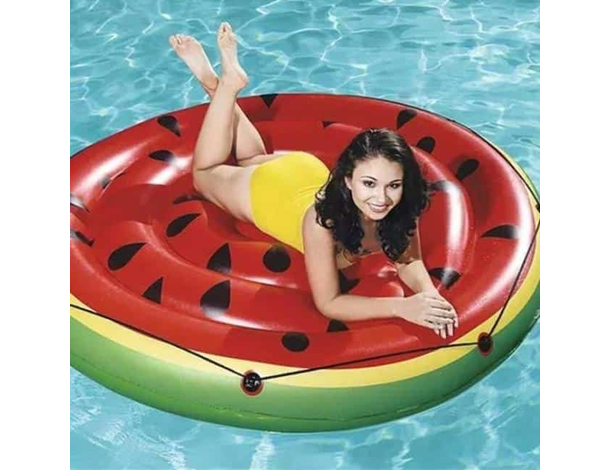 Materassino Gonfiabile Isola Galleggiante Anguria Tonda 188cm Mare Piscina 9