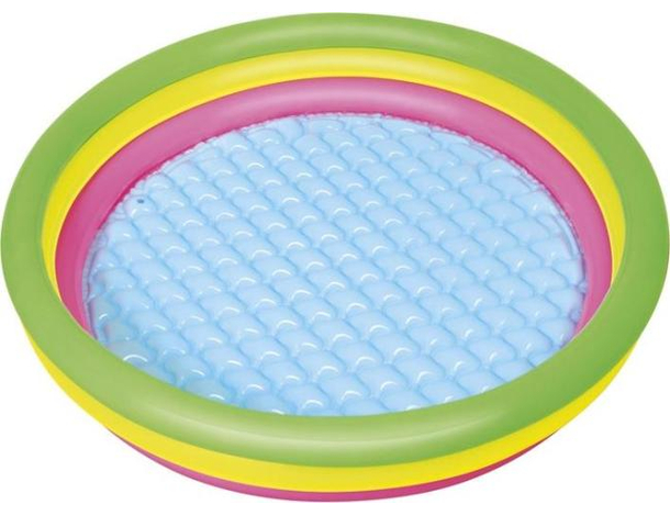 Piscina Gonfiabile Rotonda da Giardino Gioco per Bambini 102x25cm con 3...