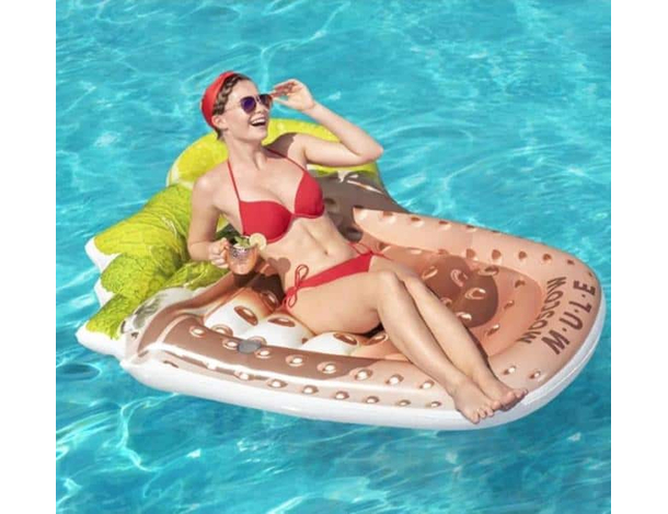 Materassino Gonfiabile Stampa Moscow Mule Mare Piscina 173x160cm Vinile...