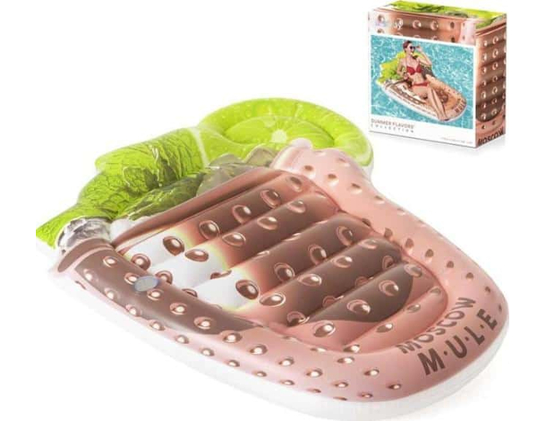 Materassino Gonfiabile Stampa Moscow Mule Mare Piscina 173x160cm Vinile Bambini