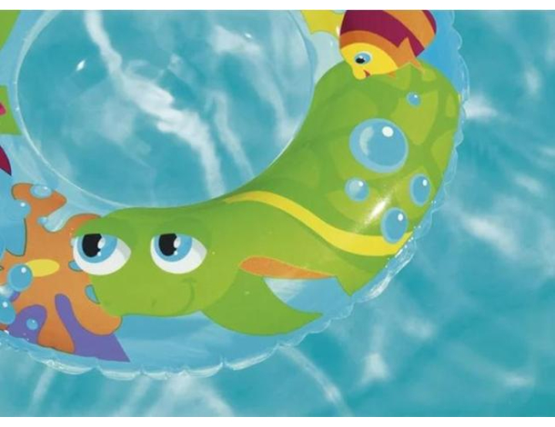 2x Ciambella Gonfiabile Salvagente Stampe Assortite 56cm Piscina Mare Bambini...