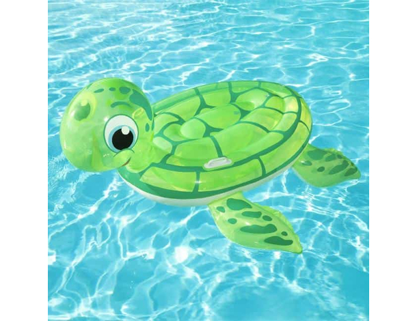 Materassino Gonfiabile Stampa Tartaruga Mare Piscina 140x140cm Bambini Gioco...