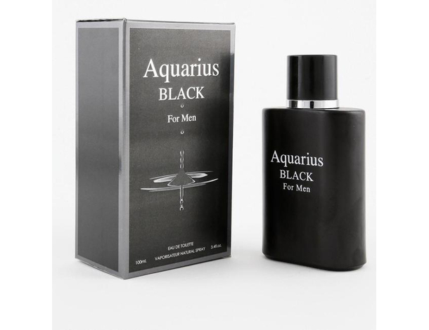 Profumo da Uomo Aquarius Black 100 ml Eau de Toilette Parfum Pour Homme  Spray
