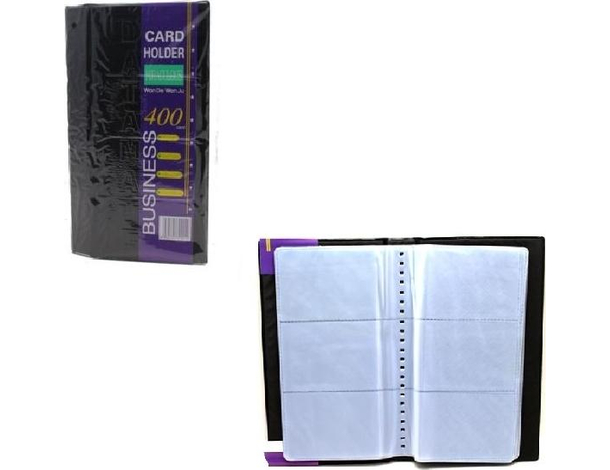 Porta Bigliettini da Visita 400 Slot Card Holder Tascabile Lavoro Ufficio