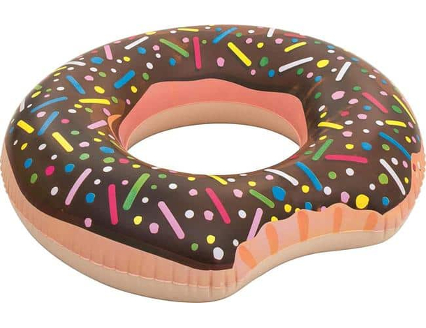 Ciambella Salvagente Gonfiabile Donut 107cm Piscina Mare Bambini Vari Colori...