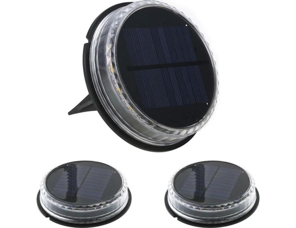 Luce Solare Led da Giardino Esterno Segna Passo Picchetto Luce Gialla 1-3-5...