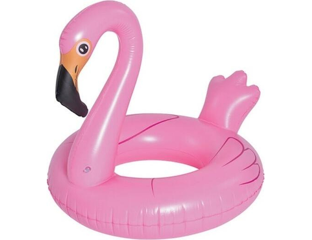 Salvagente Gonfiabile Forma Fenicottero Rosa 115 cm Mare Piscina 12+