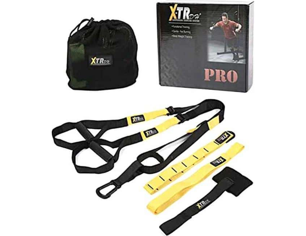 Kit Ginnastica in Sospensione 270cm Gancio Potenziamento Muscolare Allenamento