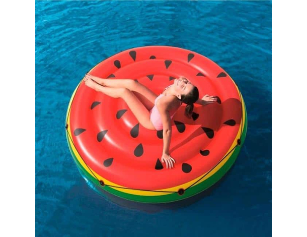 Materassino Gonfiabile Isola Galleggiante Anguria Tonda 188cm Mare Piscina 13