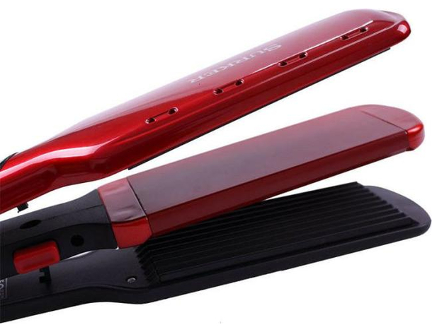 Piastra Professionale 2in1 Capelli Lisci Mossi Frisee in Ceramica...