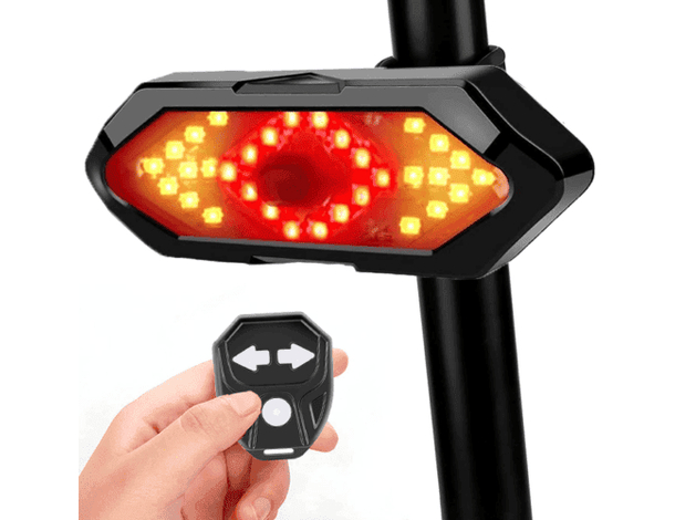 Fanale Luce Posteriore Frecce Telecomando Bicicletta Monopattino Ricaricabile