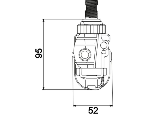 Rubinetto galleggiante per cassetta di scarico wc water esterna 3/8 2