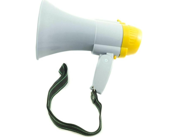 Megafono Professionale Altoparlante Registratore Musica Sirena Fino a 200...