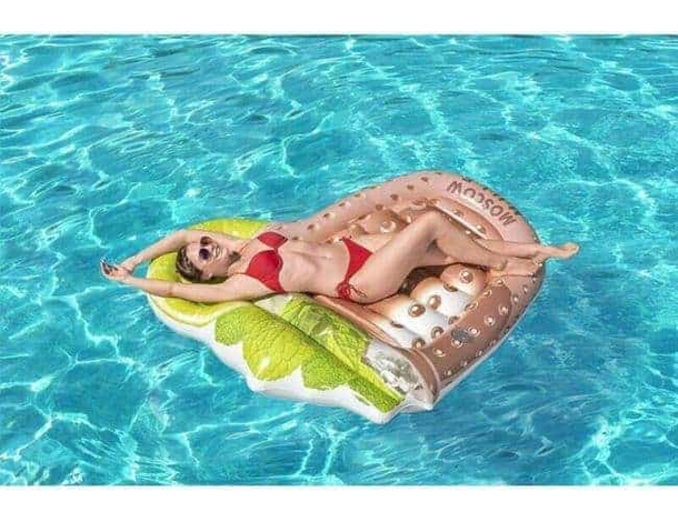 Materassino Gonfiabile Stampa Moscow Mule Mare Piscina 173x160cm Vinile...