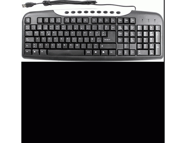 Tastiera Resistente Acqua Impermeabile Waterproof USB PC Giochi QWERTY Computer