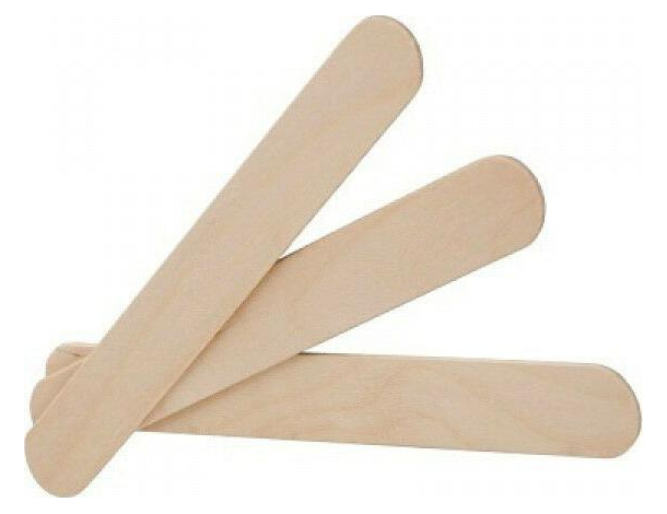 100x Spatole in Legno Applicazione Cera Usa e Getta Depilazione Gambe e...